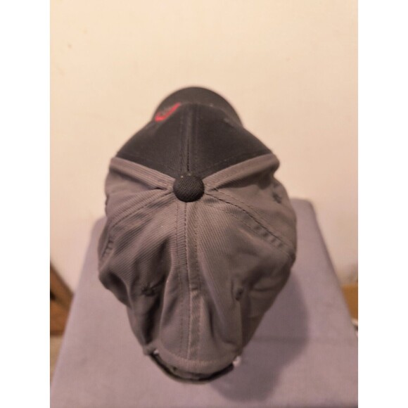 Fan Favorite Cleveland Indians Chief Wahoo  Black Gray Baseball Hat Adjustable - Picture 7 of 11